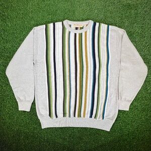 Vintage Norm Thompson Men's Long Sleeve Round Neck Knit Sweater Size XLarge Xl